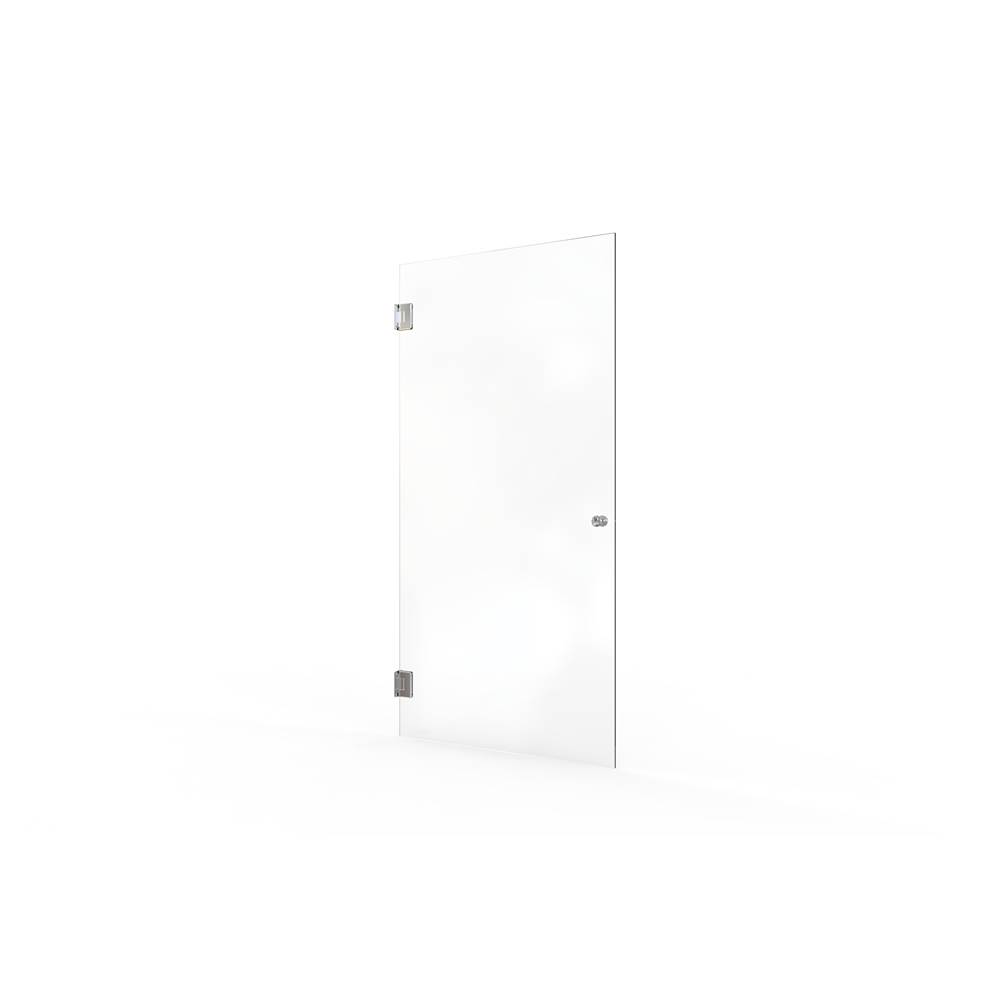 Basco Celesta Shower Screen - Hinged - Clear With 3/8'' Glass Thickness
