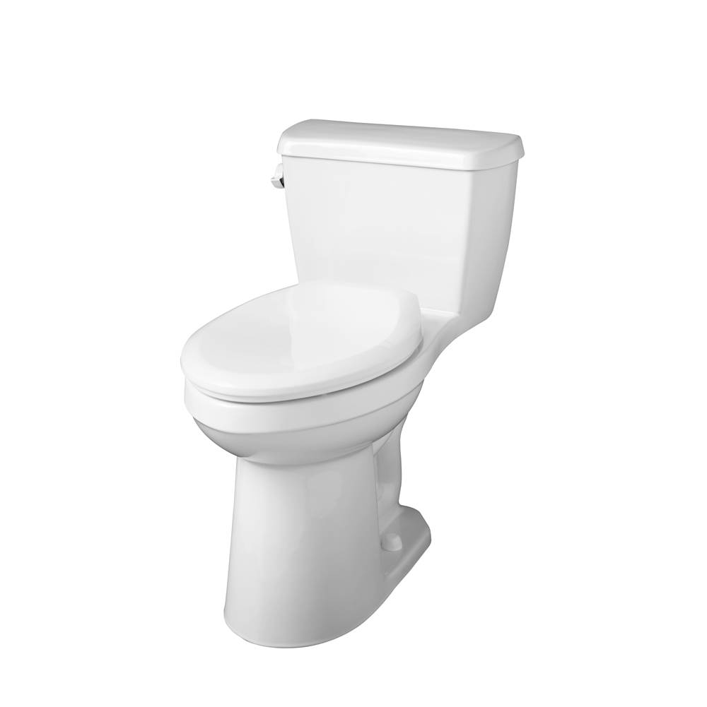 Gerber Plumbing Avalanche 1.28gpf One-Piece Toilet ADA Compact Elongated 12'' Rough-in White