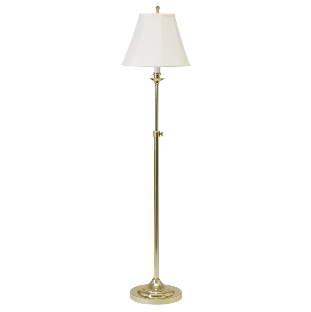 House Of Troy Club Adjustable Polished Brass Floor Lamp