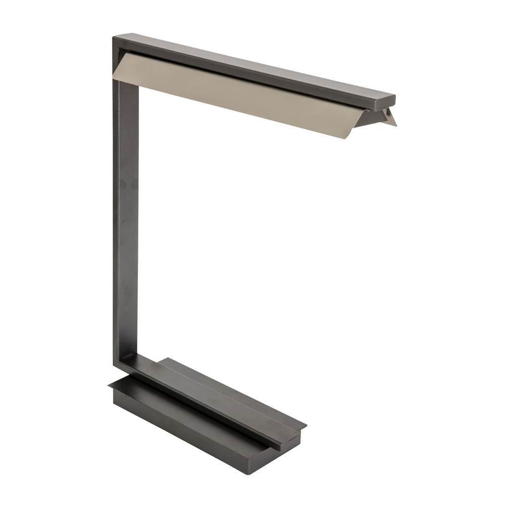 House Of Troy 19'' Jay LED Table Lamp in Granite with Satin Nickel