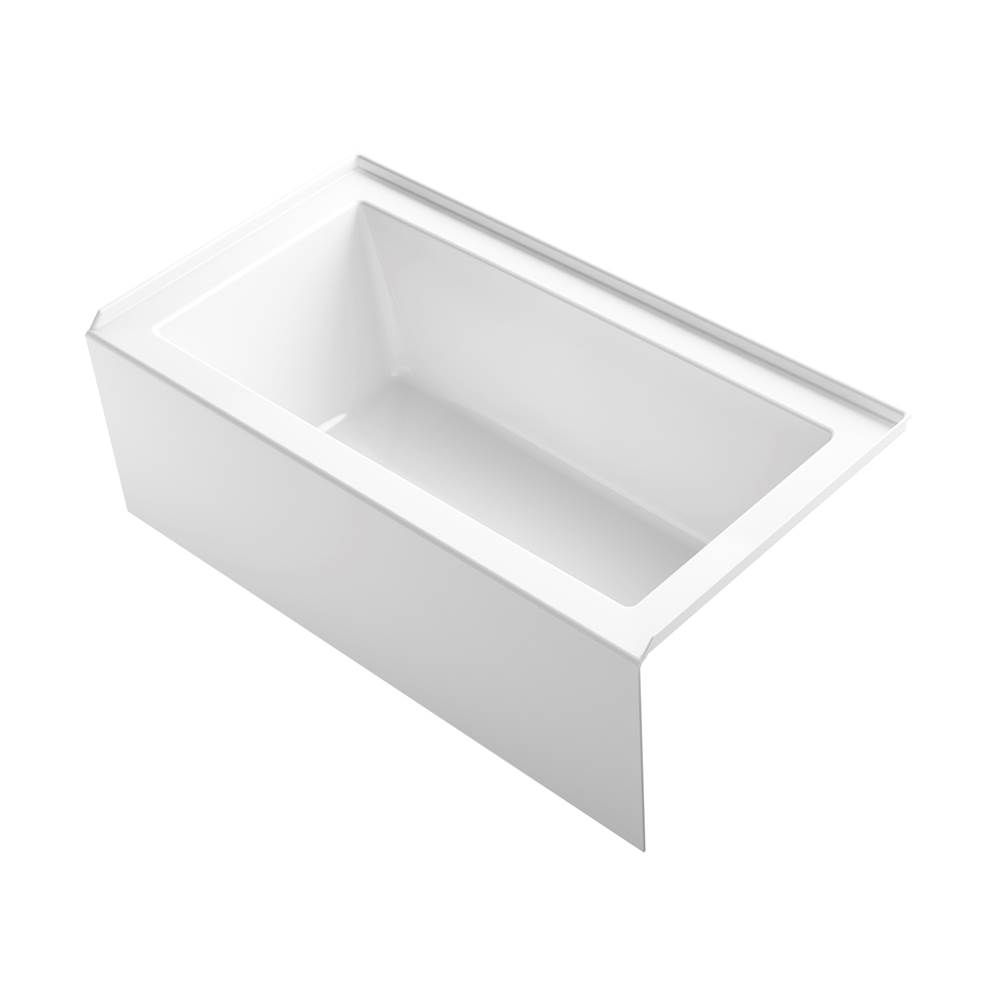 Kohler Underscore® Rectangle 60'' x 32'' alcove bath with integral apron, integral flange, and right-hand drain