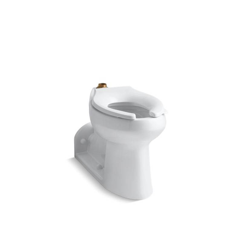 Kohler Anglesey™ Comfort Height® Floor-mounted top spud flushometer bowl with exposed trapway