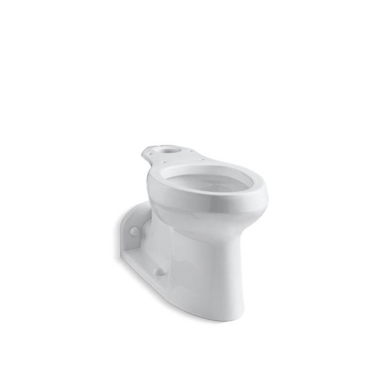 Kohler Barrington™ Comfort Height® Elongated chair height toilet bowl with exposed trapway