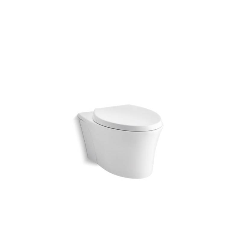 Kohler Veil® Wall-hung compact elongated dual-flush toilet with Quiet-Close™ seat