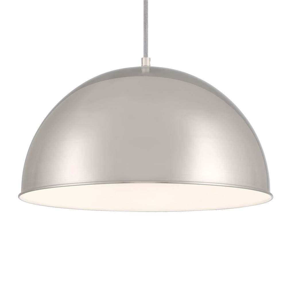 Minka-Lavery Vantage 1-Light Brushed Nickel Dome Pendant