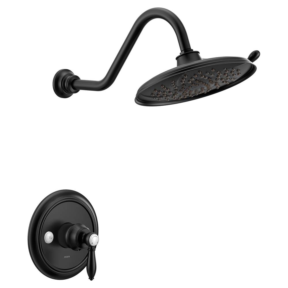 Moen Weymouth M-CORE 3-Series 1-Handle Eco-Performance Shower Trim Kit in Matte Black (Valve Sold Separately)