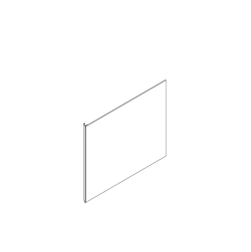 Robern Cartesian and Profiles Side Kit, 30'' H x 21'' D, Single Side Kit, White