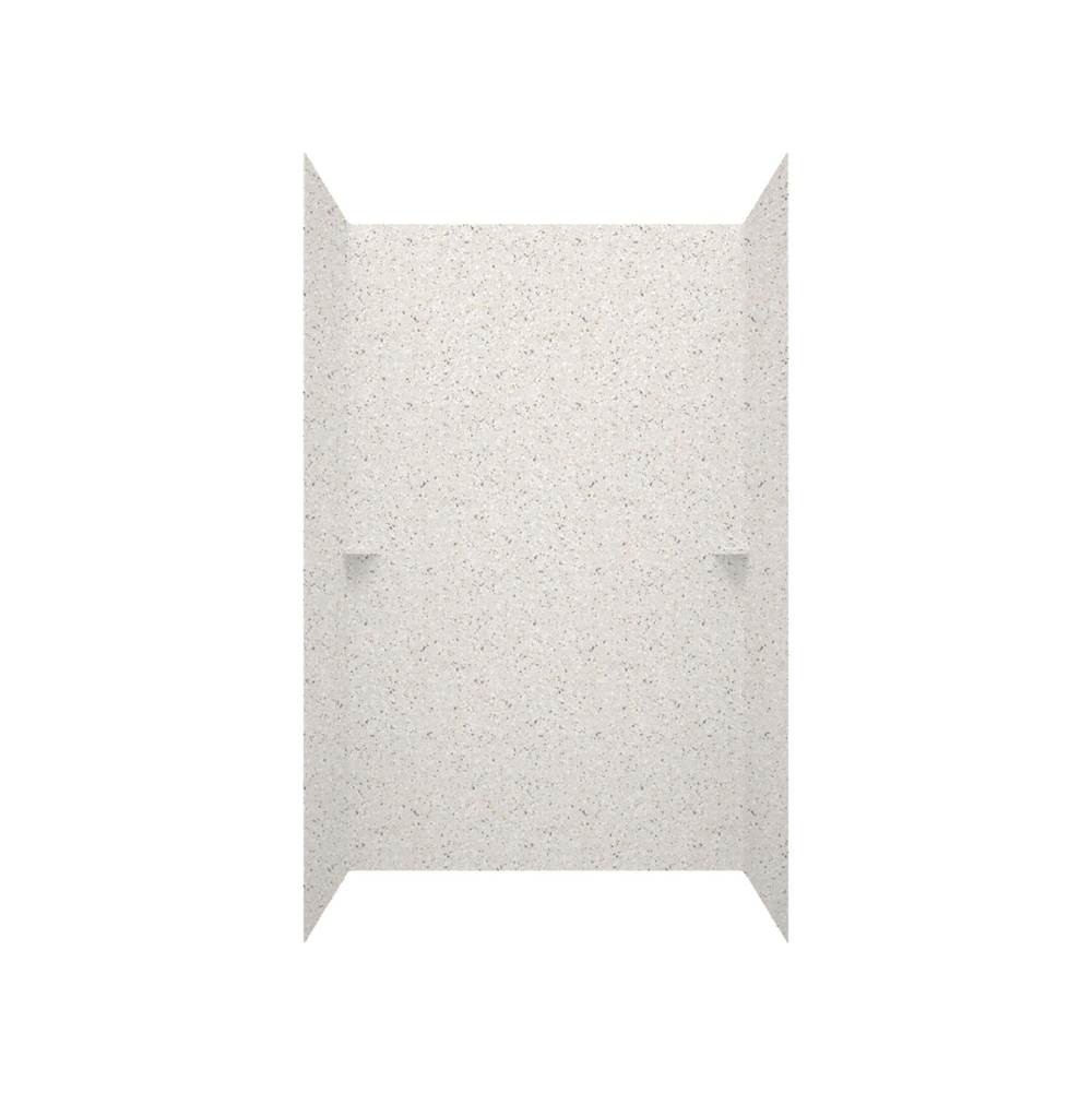 Swan SK-484896 48 x 48 x 96 Swanstone® Smooth Glue up Shower Wall Kit in Bermuda Sand