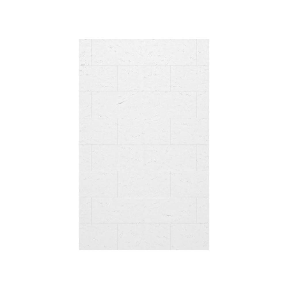 Swan TSMK-9636-1 36 x 96 Swanstone® Traditional Subway Tile Glue up Bathtub and Shower Single Wall Panel in Carrara