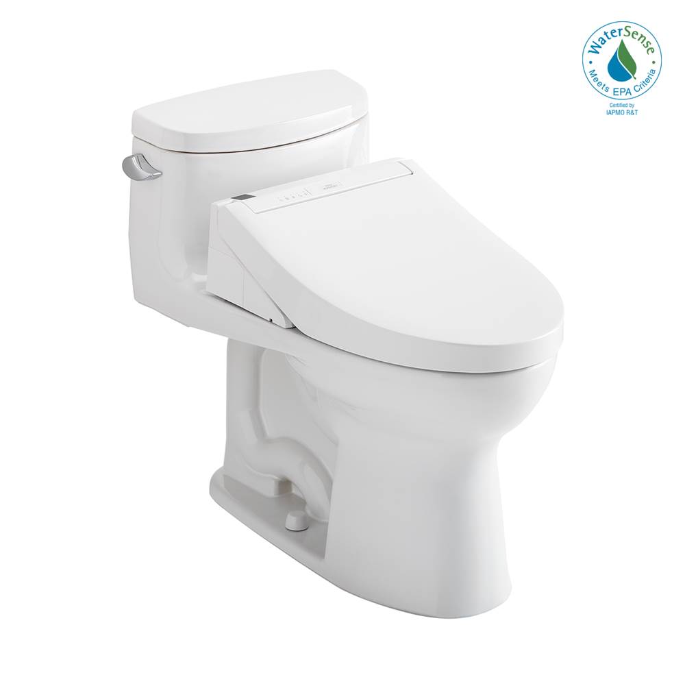 TOTO Toto® Washlet+® Supreme® II One-Piece Elongated 1.28 Gpf Toilet And Washlet+® C5 Bidet Seat, Cotton White