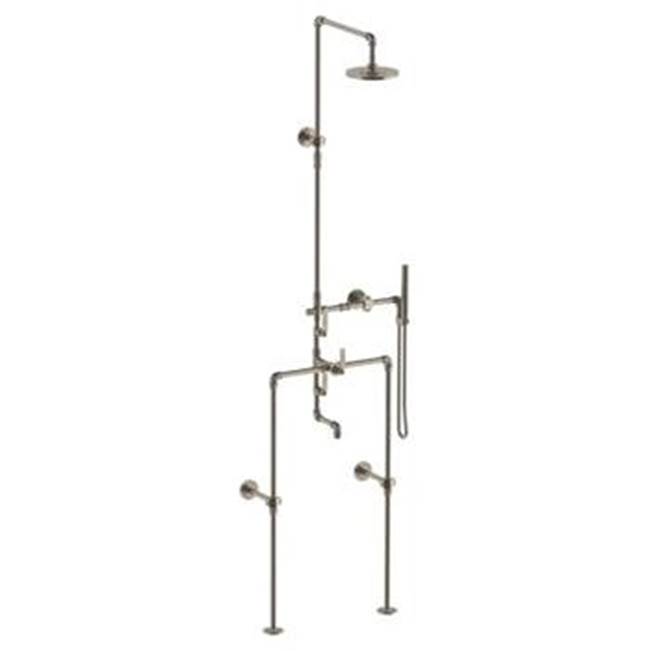Watermark Floor Mounted Exposed Thermostatic Tub/ Shower With Hand Shower Set And Diverter